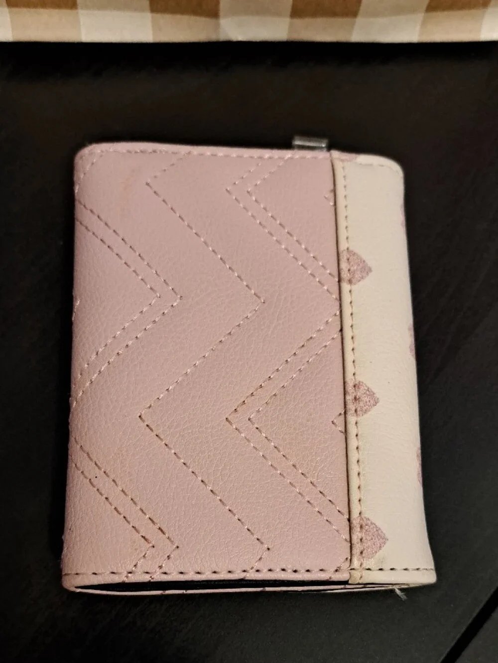 Betsey Johnson Pink Heart-Print Fold Wallet